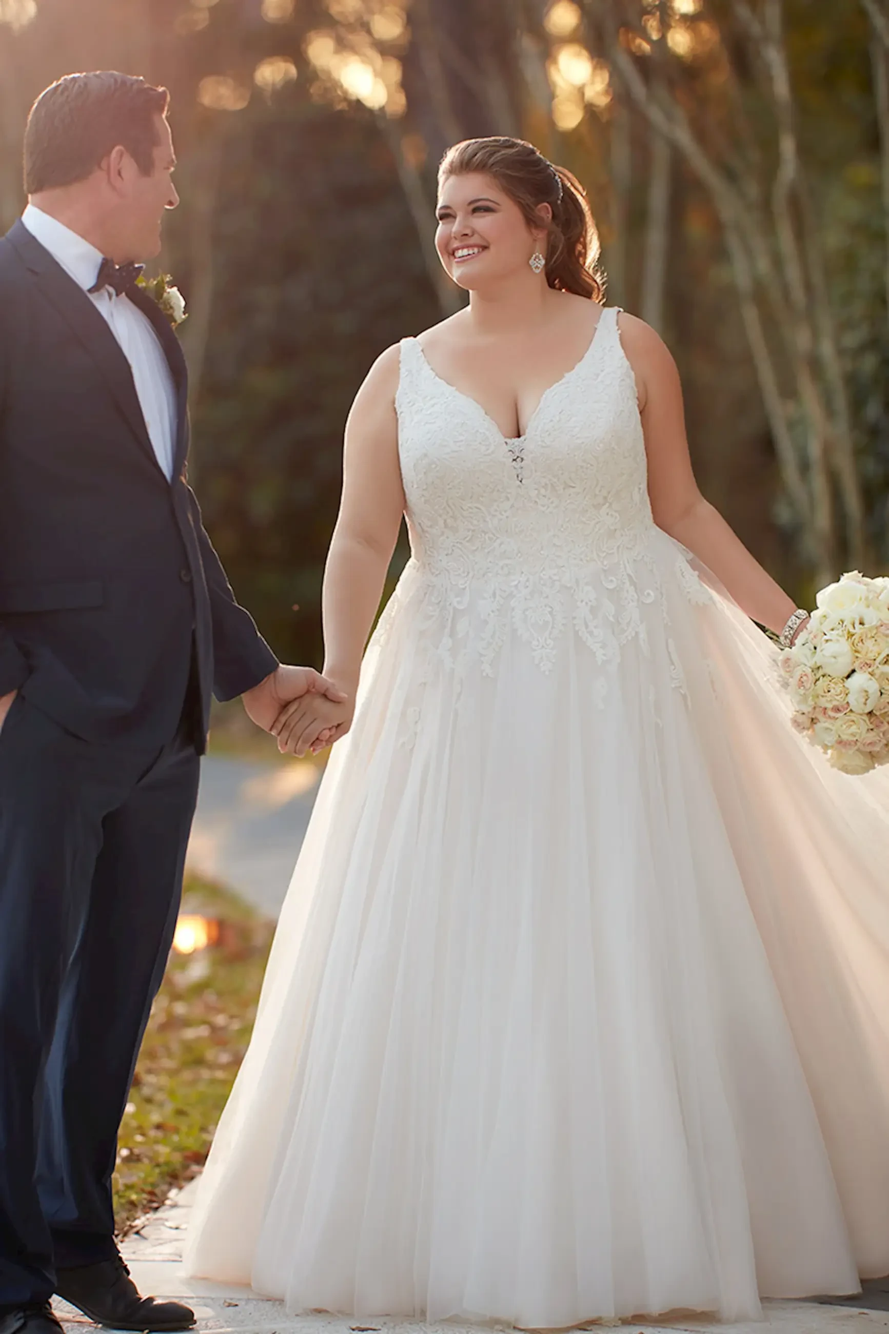 Cool, Comfortable, and Chic: Plus-Size Dresses for Summer Brides Image