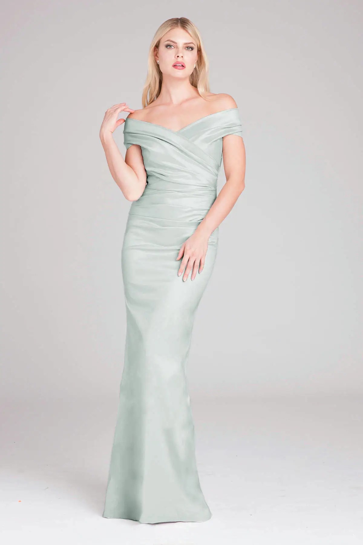 women in green dress