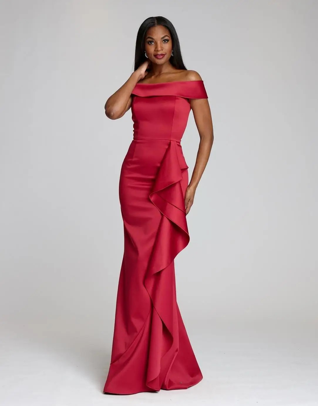 women in pink dress