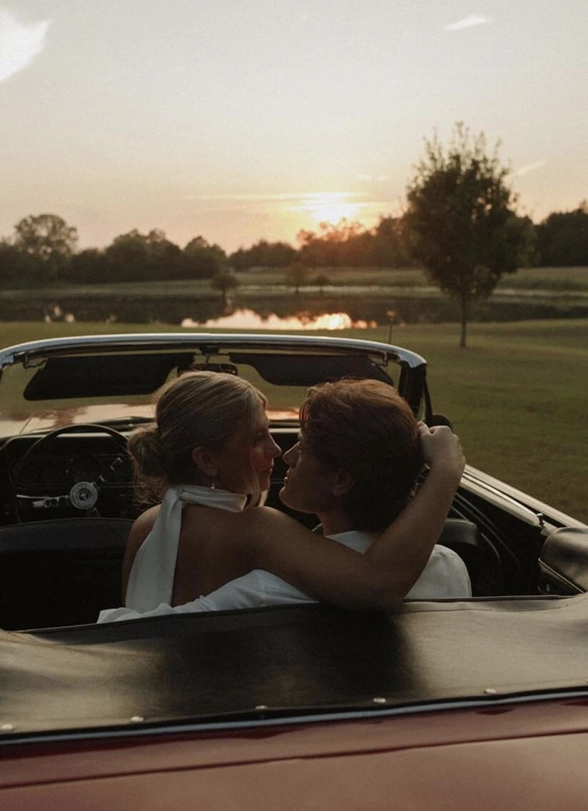 Сouple in a car
