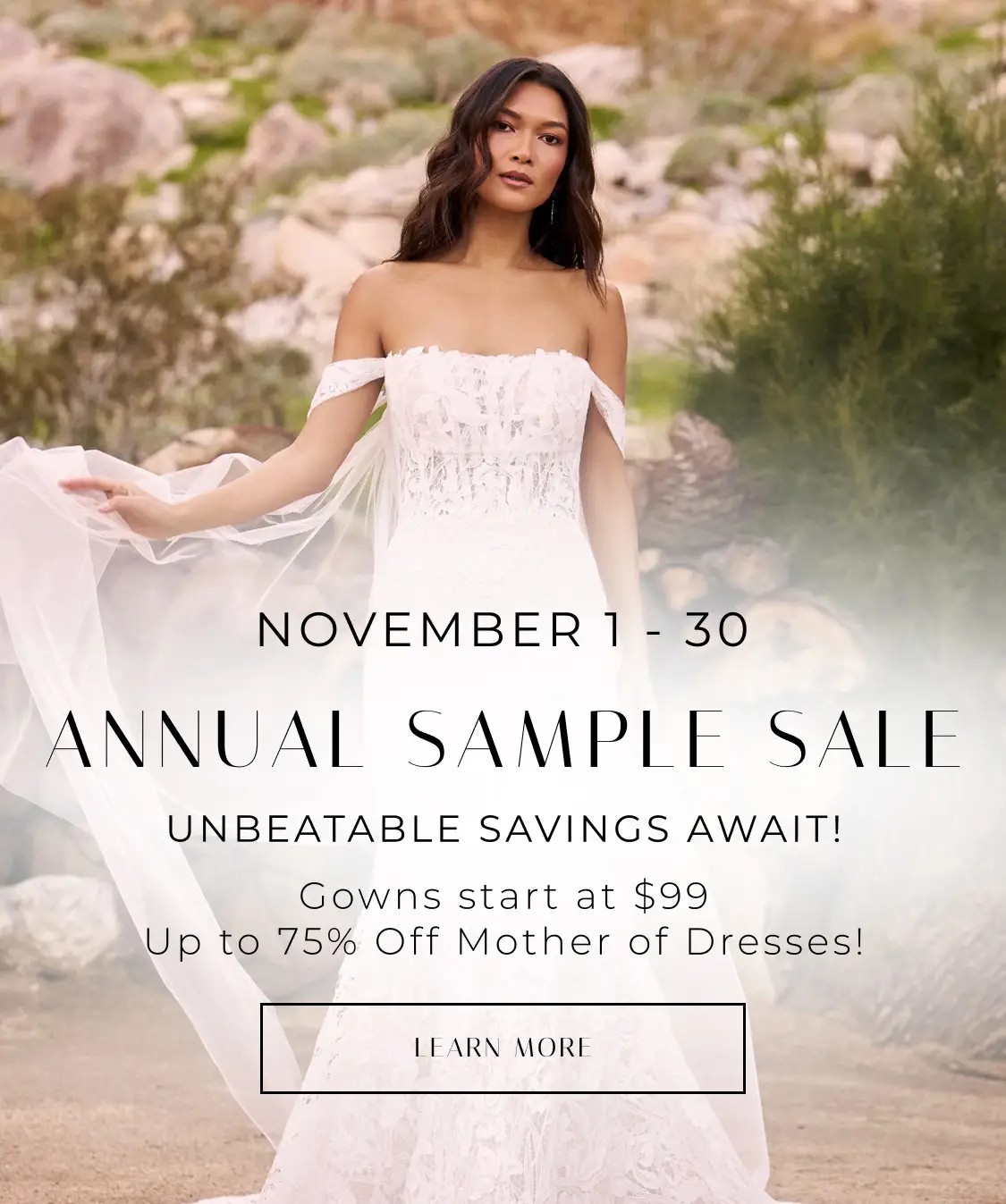 Sample Sale Mobile Banner
