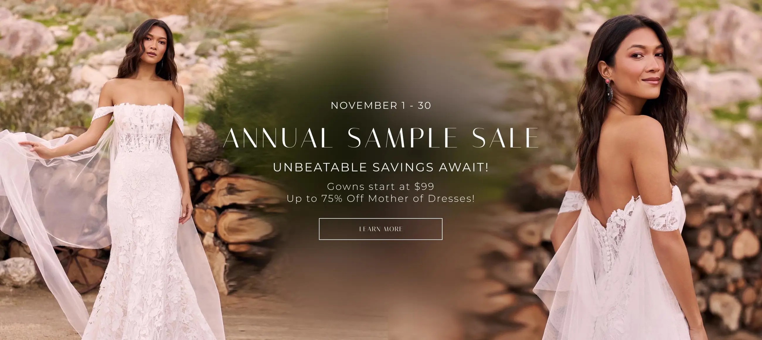 Sample Sale Desktop Banner