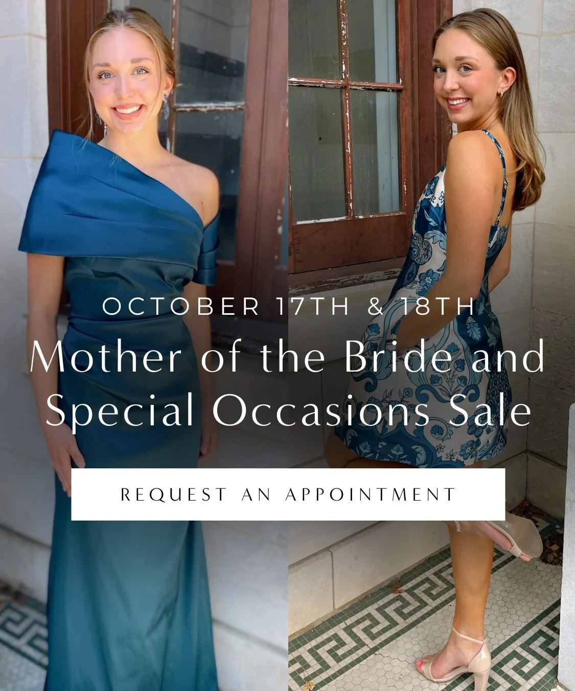 Mother of the Bride and Special Occasions Sale event mobile banner